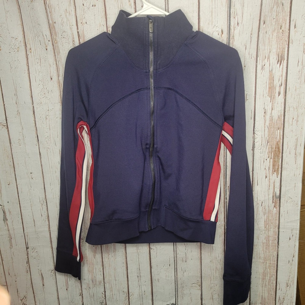 Lululemon Navy Blue Jacket Cover Your Tracks Sz6 - Picture 8 of 8